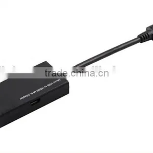MHL to HDMI Adapter to Micro USB Short Cable Adapter for LG, Sony, Samsung HDTV thumbnail-3