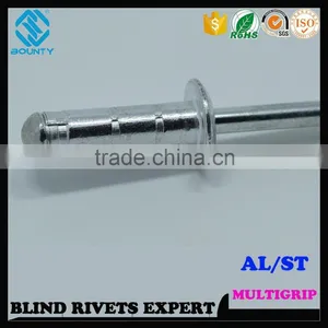 HIGH QUALITY FACTORY DOME HEAD ALUMINUM MULTI GRIP RIVETS thumbnail-2