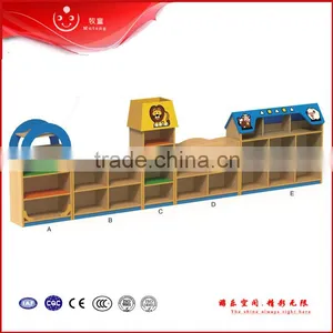 Kindergarten Wooden Kids Toys Wall Unit Furniture thumbnail-1