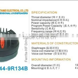 Small Round Professional Speaker Driver thumbnail-1