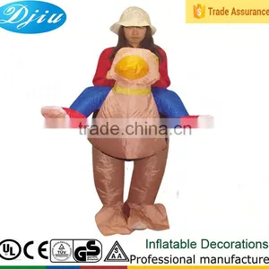 DJ-CO-121 Fast Ship Adult Funny Inflatable Humorous Ostrich Bird Costume Jumpsuit thumbnail-1