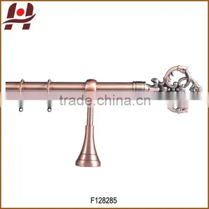 F128285-metal Iron Aluminium Stainless Steel Brass Plated Plain Twisted Extensible Telescopic Window Curtain Poles Rods Pipes thumbnail-1