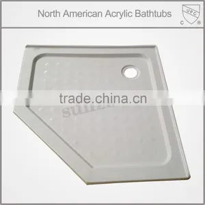 CUPC Tile Flange Shower Tray,800x800 Acrylic Shower Tray,corner Shower Base thumbnail-1