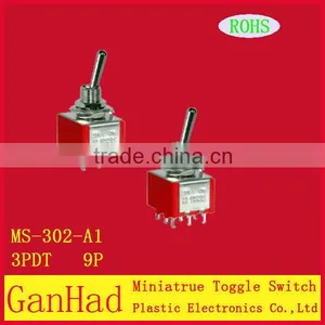 3-way 9 Pin on off Toggle Switch thumbnail-1