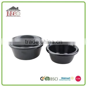 Chinese Black Eco Friendly Plastic Melamine Disposal Dinnerware Sets thumbnail-1