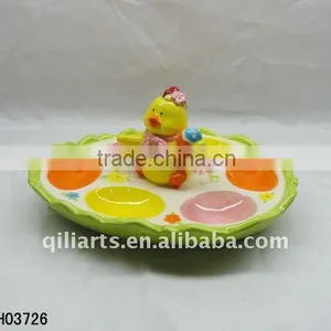 Easter Chicken Porcelain Egg Cup thumbnail-1