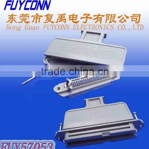 57 Series Centronics Connector 50 Pin RJ21 Cable Champ Female Solder Type Receptacle Socket With All Plastic Cover thumbnail-1