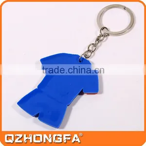 Custom Rubber Keyring, Football T-Shirt Shape Keyring thumbnail-4