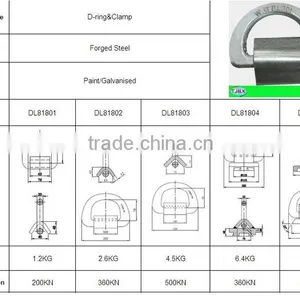 JBHX Manufacturer High Quality Lashing D Ring Shipping Container Equipment thumbnail-5