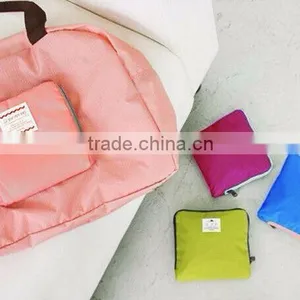 Waterproof Nylon Foldable Shopping Bag for Women thumbnail-1