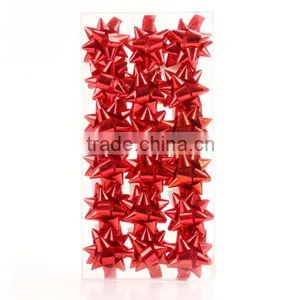 Various Metallic Decoration Ribbon Star Pre-made Ribbon Bow thumbnail-1