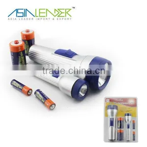 2er Taschen Lampen Set Flashlight Bat thumbnail-1