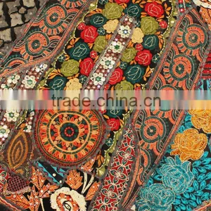Indian Green Flloor Round Throw Cushions Indian Pillow Covers Indian Decorative Floor Cushions thumbnail-4