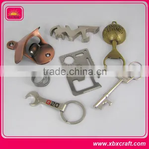 Wholesale Custom Logo Bottle Opener 3d Metal Keyring thumbnail-1