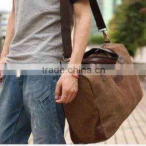 New Men Vintage Canvas School Casual Shoulder Travel Messenger Big Bags thumbnail-2