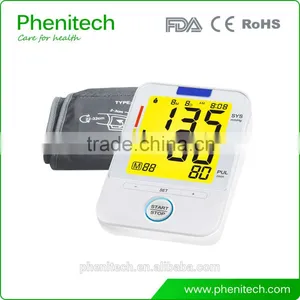 2016 High Quality Product Blood Pressure Monitor With 3 Colors Backlight thumbnail-1