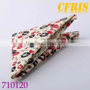 Sexy Lips Pocket Square,Custom 100% Cotton Pocket Square thumbnail-1