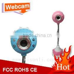 New Cartoon Free Driver Usb 2.0 Led Light Webcam thumbnail-1