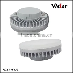 CE,RoHS Certification and Aluminum+PC Lamp Body Material Led Lamp GX53 thumbnail-1