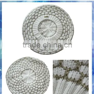 Lurex Popcorn Knit Knit Beret for Women thumbnail-1