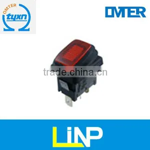 MR1-110-C5L-BR Green Blue Red Yellow Rocker Switch thumbnail-1