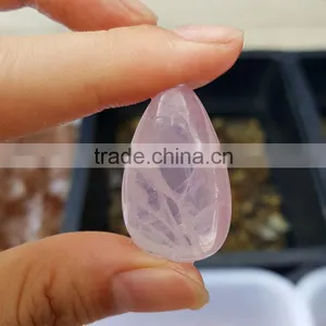 Rose Quartz Crystal Pendulum Tear Beads for Sale thumbnail-1