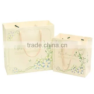 Fresh Flower And Stripe Small Paper Bag Shopping Bag thumbnail-3