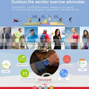 Waterproof Heart Rate Monitor Bluetooth Smartwatch SIM Card NFC Smart Watch for IOS Android System Smartphones Silver thumbnail-3