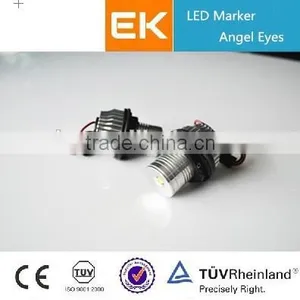 EK Favorites Compare Angel Eyes Heads Headlights Black Angel Eye Projector Headlights LED Angel Eyes Halo Rings thumbnail-2