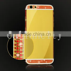 Factory Directly for Iphone 6 Plus 24kt Gold Crystal Housing Back Cover thumbnail-1