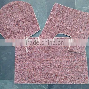 3pc Chenille Bathroom Mats Set thumbnail-1