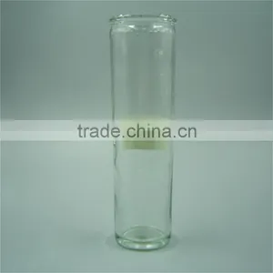 315ml Clear Straight Side Cylinder Glass Vase With Sawtooth Rim thumbnail-2