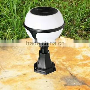 Aluminium Material LED Solar Pillar Light for Main Gate, Street, Hotel thumbnail-1