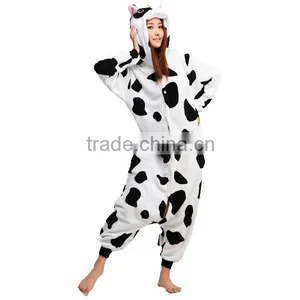 New Friendly Cow Adult Animal Full Body Pajamas Party Costume thumbnail-3