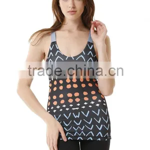 OEM Service Custom Design Full Printed Sublimation Yoga Fitness Crop Top thumbnail-6