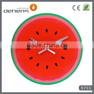 Decorative Funny Glass Wall Clock With Fruit Shape Design thumbnail-4