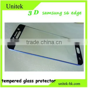 Factory Low Price!Premium Perfect For Samsung s6 Edge Electroplating With Wire Drawingblue Tempered Glass Manufacturer/wholesale thumbnail-5