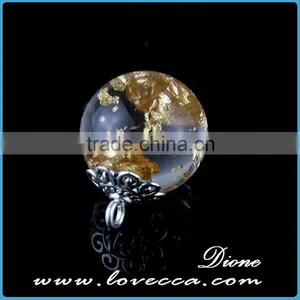 20mm Clear Dandelion Necklace With Wish Pendant,dandelion Resin Ball With Wish Pendant thumbnail-5