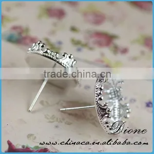 Silver Earring Bezel Settings Outside Diameter 10/12mm /14mm/18mm 20 Pair Each Size Stock Item thumbnail-1