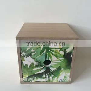 Beautiful Summer Time Green Discount Decorative Storage Wooden Handmade Craft Table Case thumbnail-2