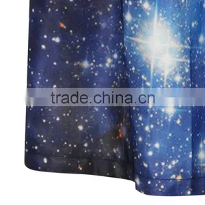 Wholesale Lady Skirt Tutu Skirt Custom Design Blue Galaxy Print N19-9 thumbnail-3