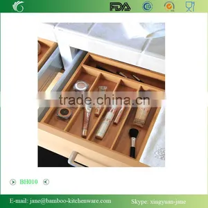 Medium Simple and Useful Seville Classics Bamboo Cutlery Tray and Organizer Drawer thumbnail-3