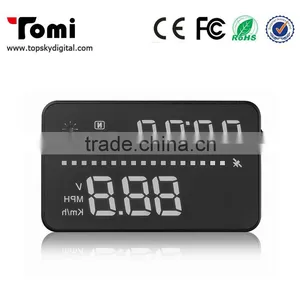Car HUD A3 3.5 Inch Screen GPS Head Up Display With Speedometer Kmh/MPH Speeding Warning Compass Compatible For OBD1 OBD2 Car thumbnail-1