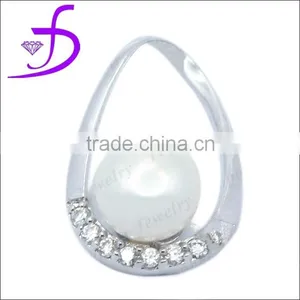 925 Sterling Silver Jewelry Fahsion Pendant Mother of Pearl Pendant thumbnail-1