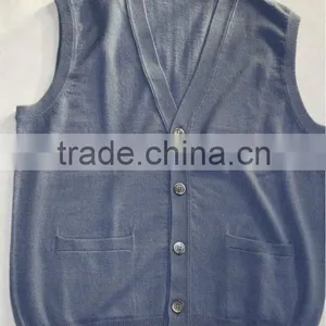 Men's Cashmere Sleeveless Cardigans, Sweaters, Vest for Men thumbnail-1