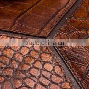 QIALINO Hand Bag Italian Leather Briefcase Laptop Bag Leather for Macbook Air/pro 12 13 thumbnail-4
