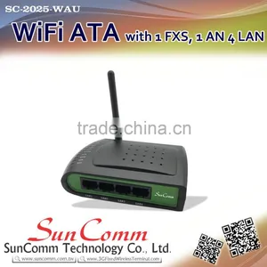 SC-2025-WAU With 1FXS, 1WAN, 4LAN, 1USB WiFi ATA thumbnail-1