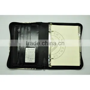 A4 Zipper Organizer With Silk Screening Logo and 3 Ring Binder thumbnail-4