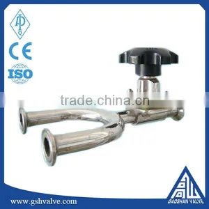 U Shape Stainless Steel Sanitary Manual Diaphragm Valve With Competitive Price thumbnail-1