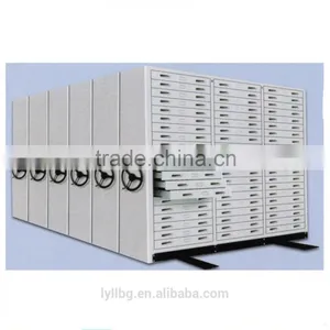 Factory Directly Library Furniture Metal Mass Shelves for Maps and Filings thumbnail-1